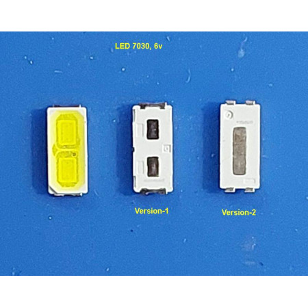 Мощный светодиод LED 7030 6V (1.5W - 2W) для ремонта подсветки